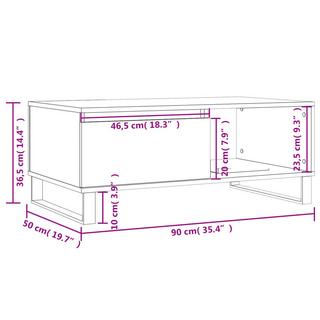 VidaXL Table basse bois d'ingénierie  