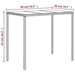 VidaXL set mobili da giardino Polirattan  