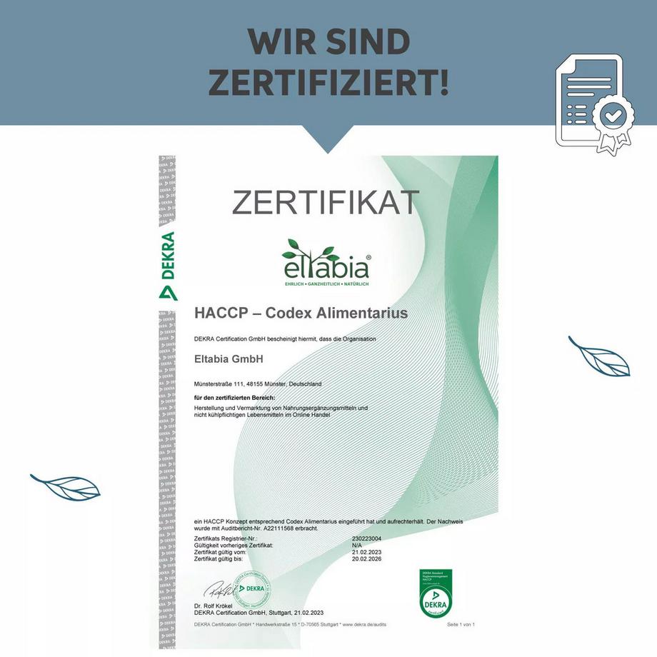 Eltabia  Magnesiumcitrat Kapseln – Für Muskelentspannung & Energie 