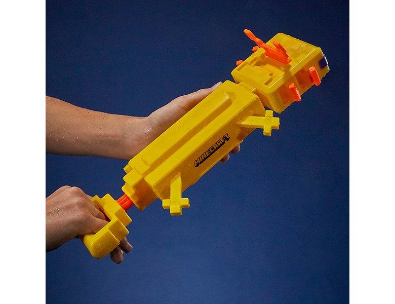 NERF  Super Soaker Minecraft Axolotl Blaster 