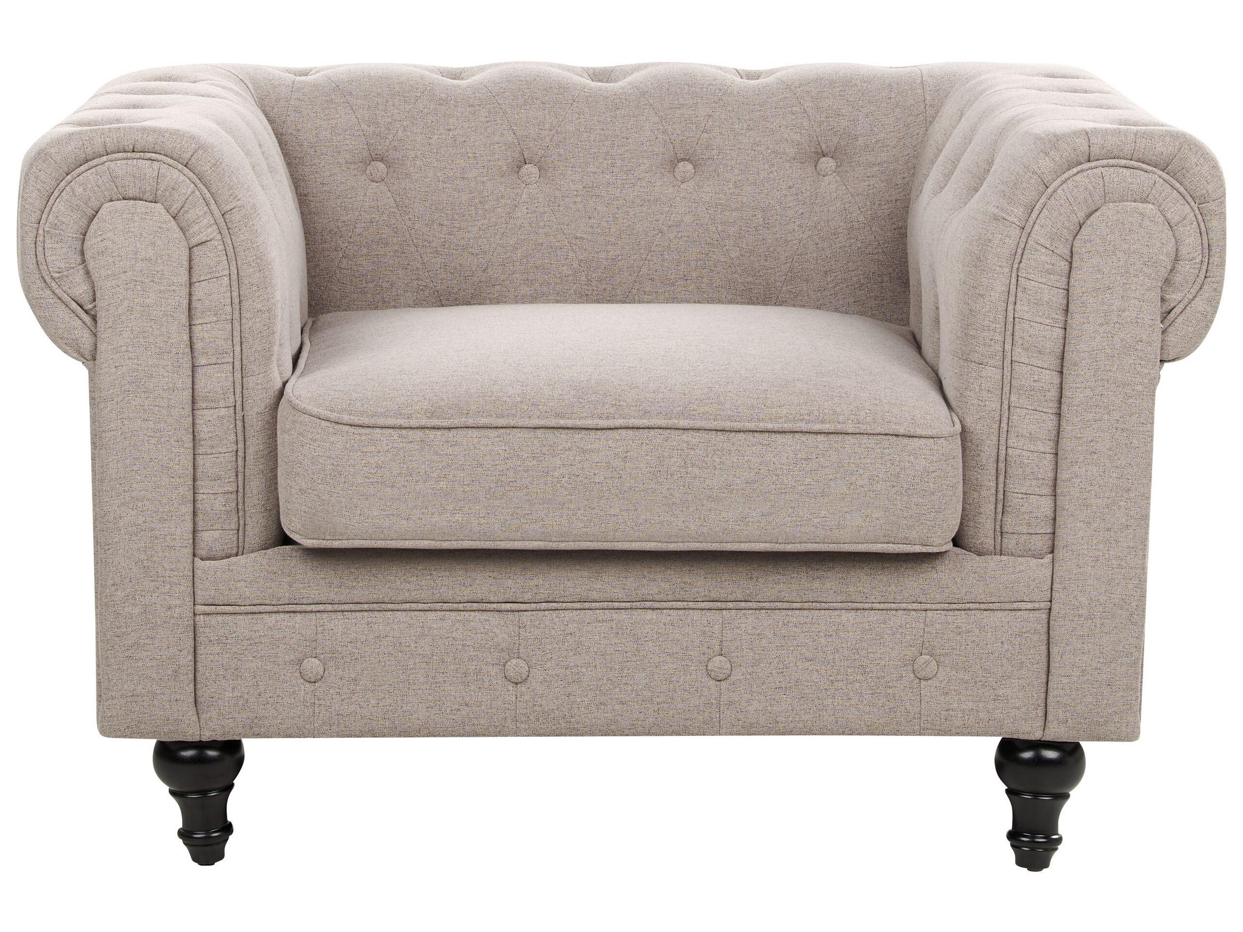 Beliani Ensemble de salon en Polyester Traditionnel CHESTERFIELD  