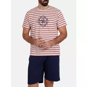 Pyjama-Shorts T-Shirt Brujula rot