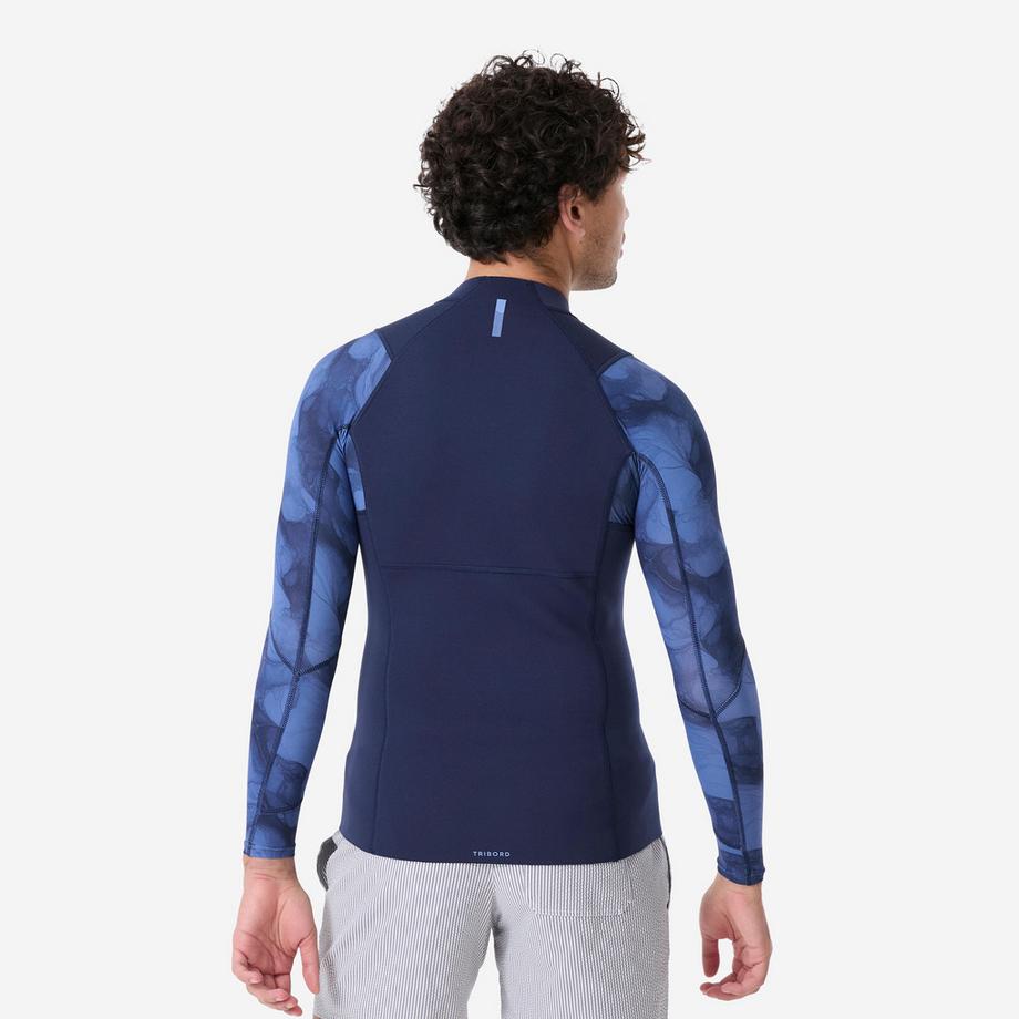 DECATHLON  Schnorchel-Top kurzarm  Naturkautschuk – Yulex 1,5 mm/schwarz 
