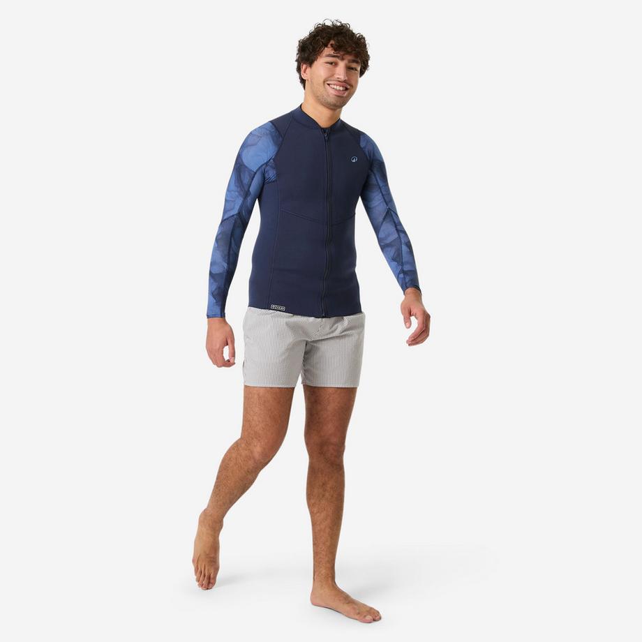 DECATHLON  Schnorchel-Top kurzarm  Naturkautschuk – Yulex 1,5 mm/schwarz 