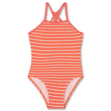 Mädchen Badeanzug Orange