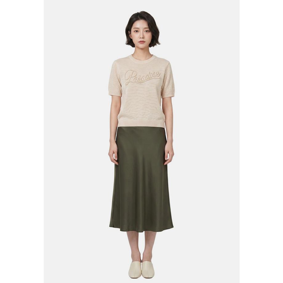 Roberta Rossi Top in maglia con stampa Paradise  