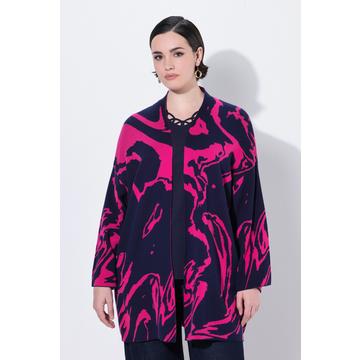 Cardigan oversize, encolure en V et manches 3/4