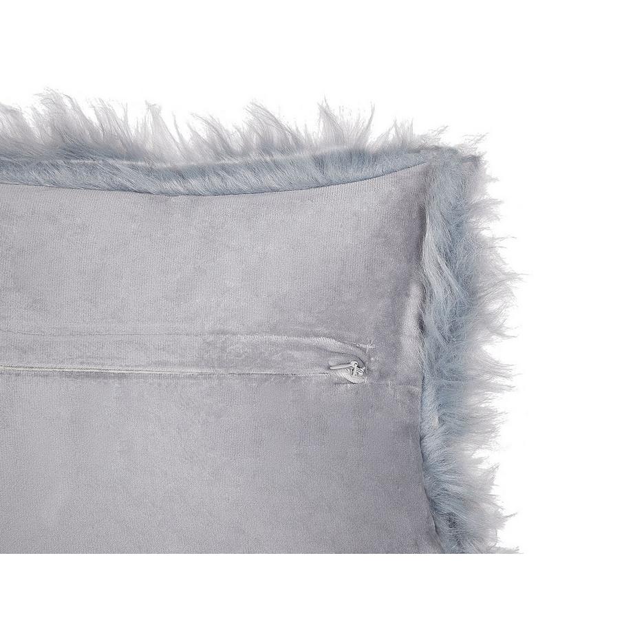 Beliani Dekokissen 2er Set aus Webpelz Modern LUBHA  