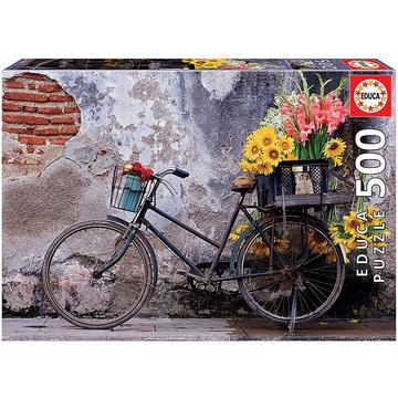 Educa Bicycle with Flowers (500)
