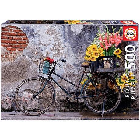 Educa  Educa Bicycle with Flowers (500) 