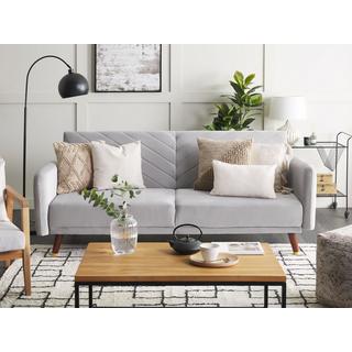 Beliani Schlafsofa aus Samtstoff Glamourös SENJA  