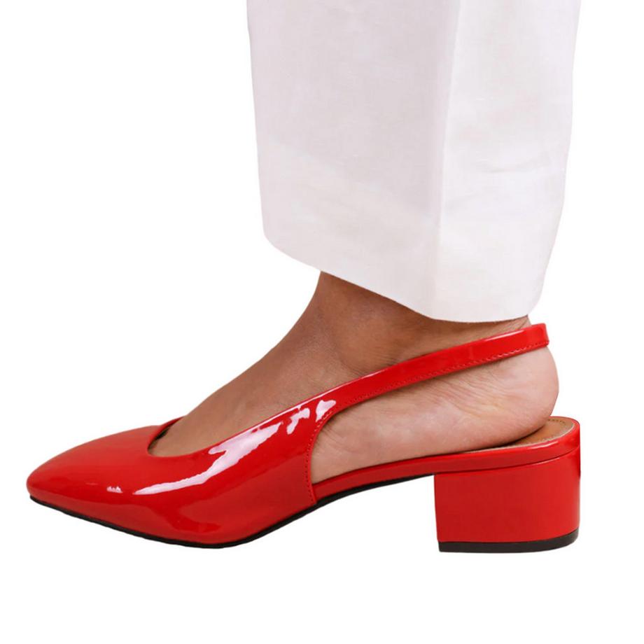 Where's That From Sandali Michigan in Pelle Verniciata Slingback  