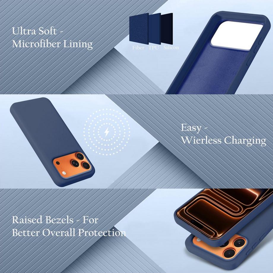 Cadorabo  iPhone 17 PRO MAX Hülle im Liquid Case Design 