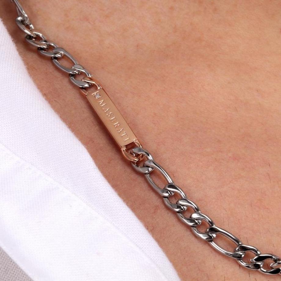 Maserati  Collier homme Maserati avec diamant 