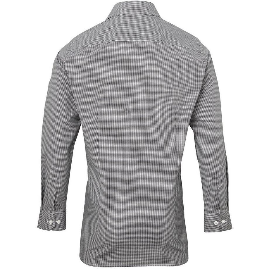PREMIER Camicia Micro Quadri Maniche Lunghe  