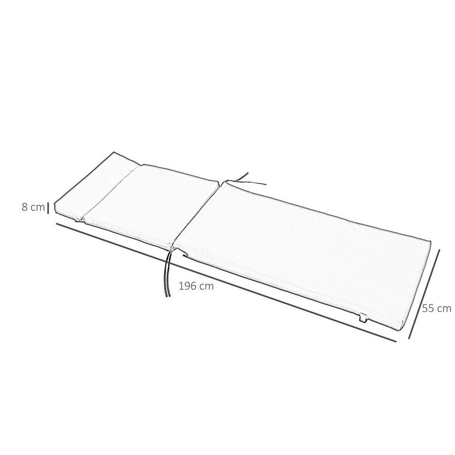 Outsunny Coussin d'assise  