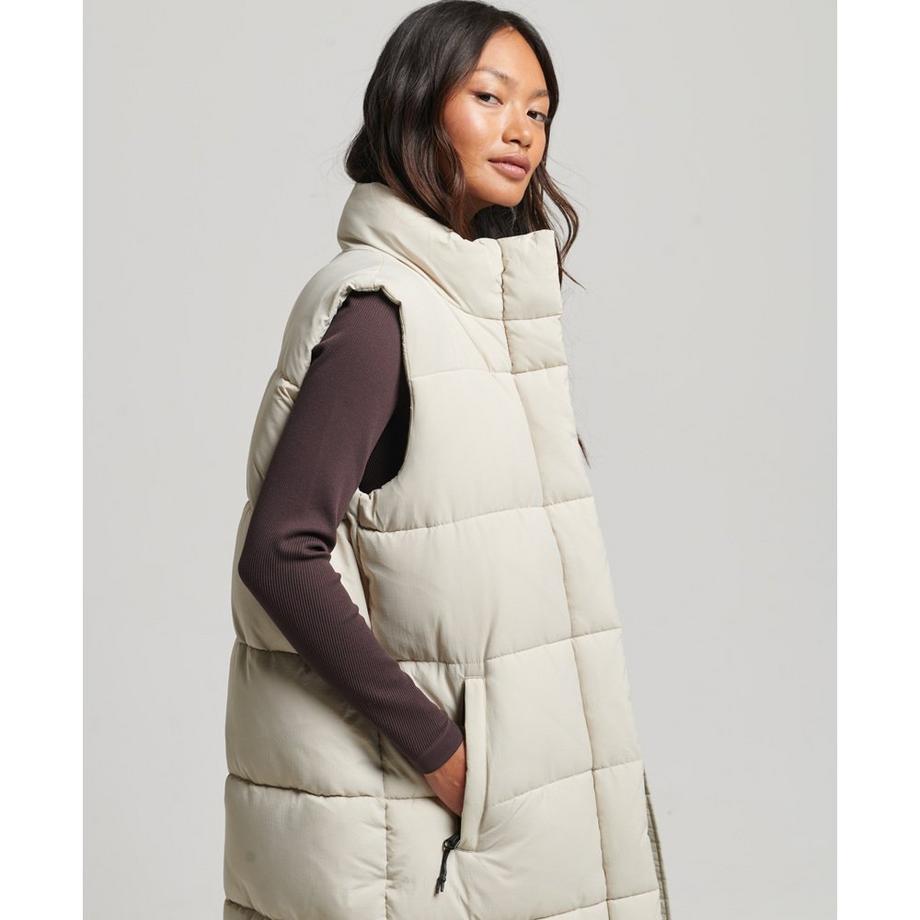 Superdry Lange ärmellose Ripstop Daunenjacke  