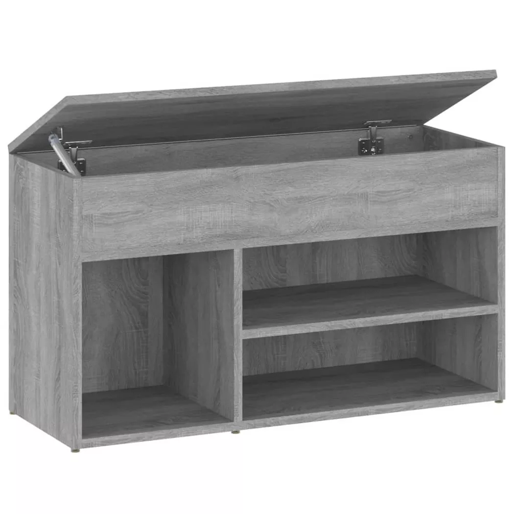 VidaXL - Banc à chaussures bois d'ingénierie, One Size, Gris