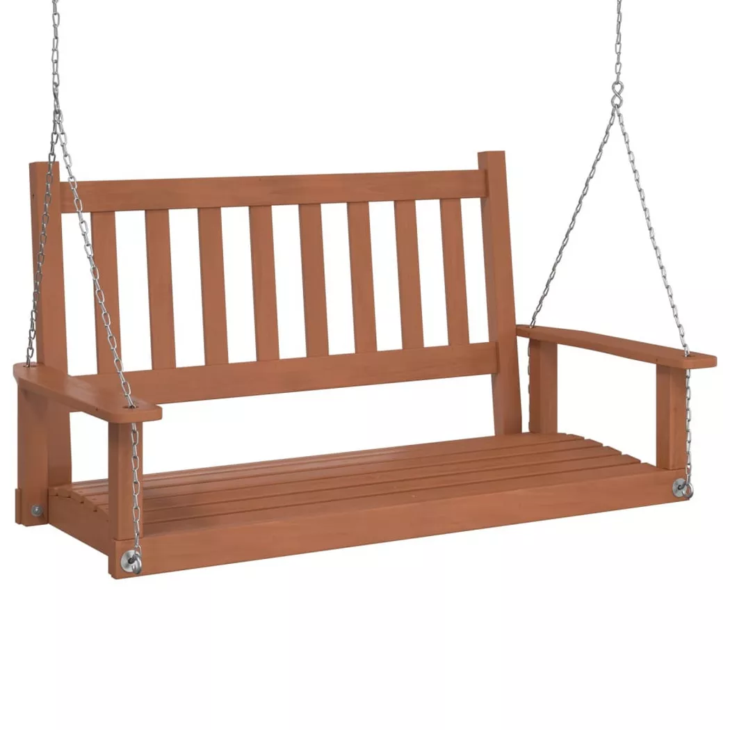 VidaXL - panca altalena da giardino Legno, One Size, Marrone