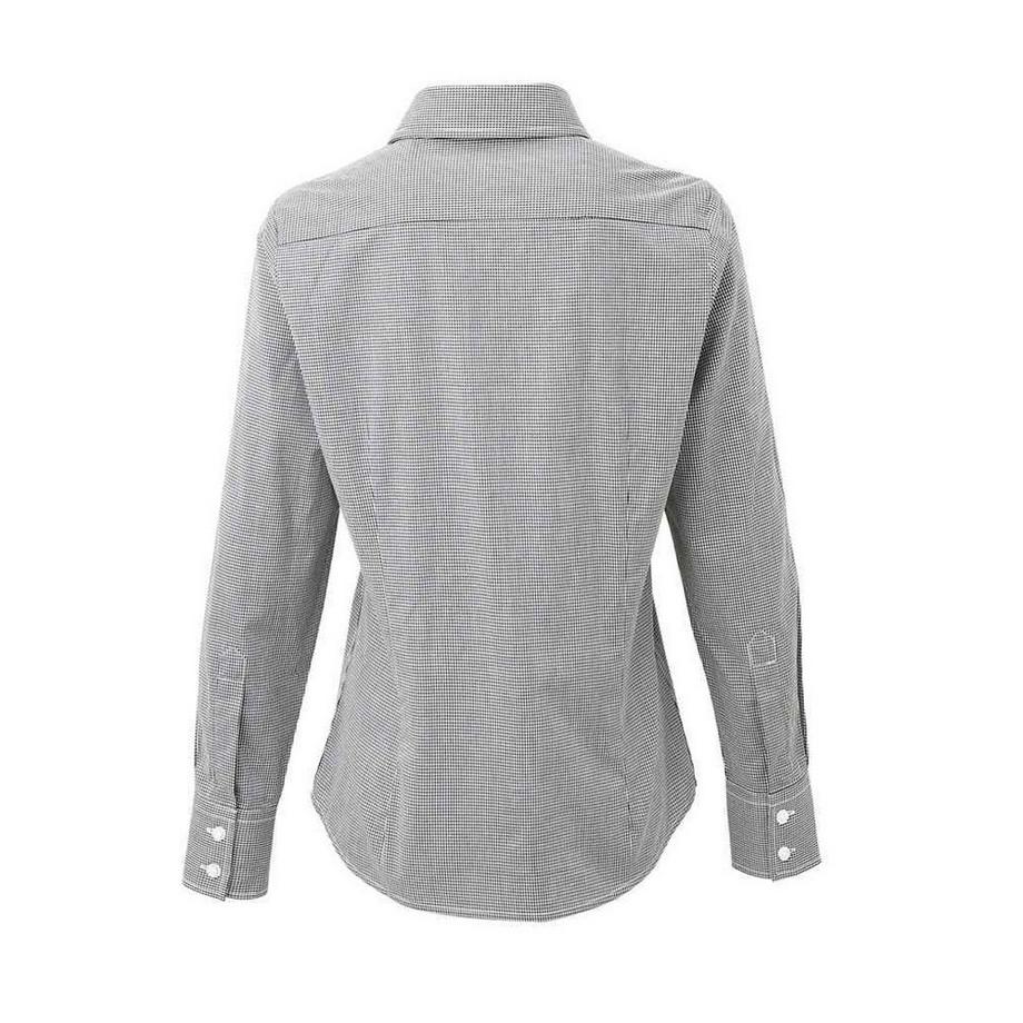 PREMIER Chemisier à Manches Longues Micro Gingham  