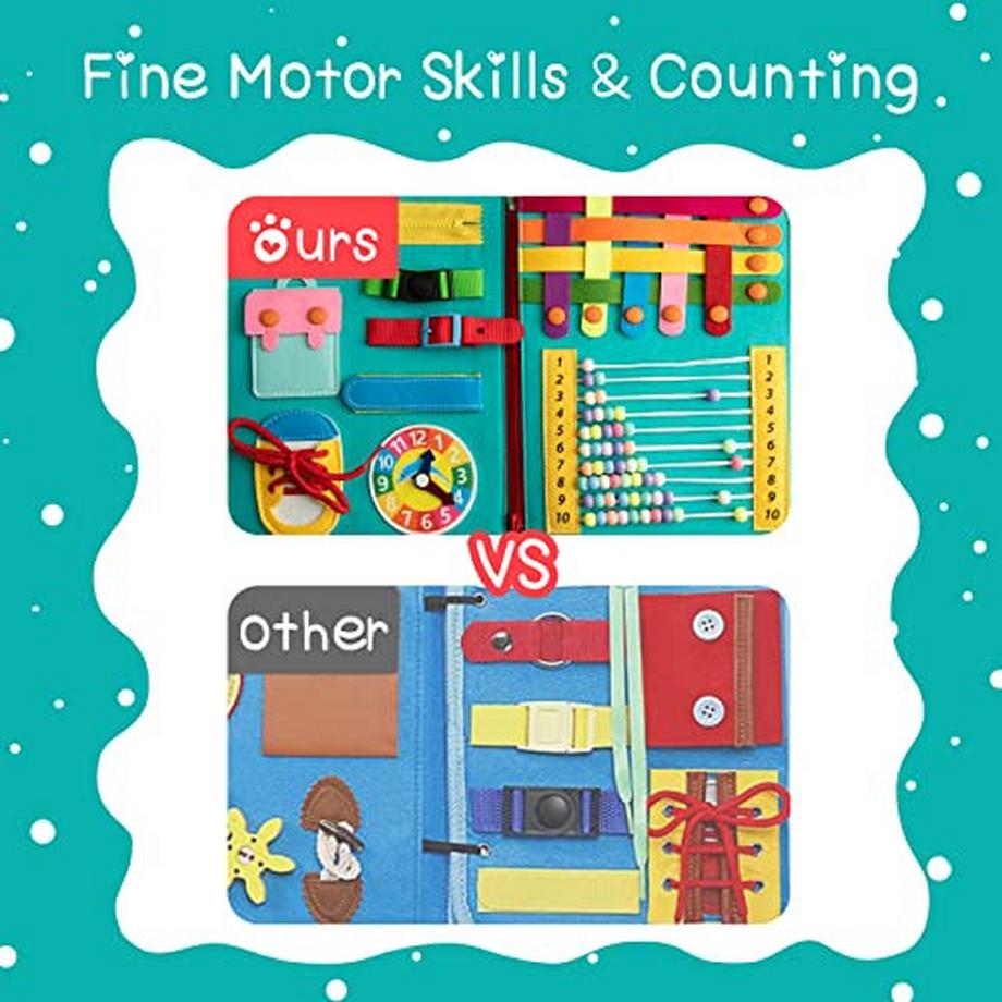 Activity-board  Busy Board 20-in-1 Activity Board Mit Gesicht Puzzle, Dinosaurier Labyrinth 