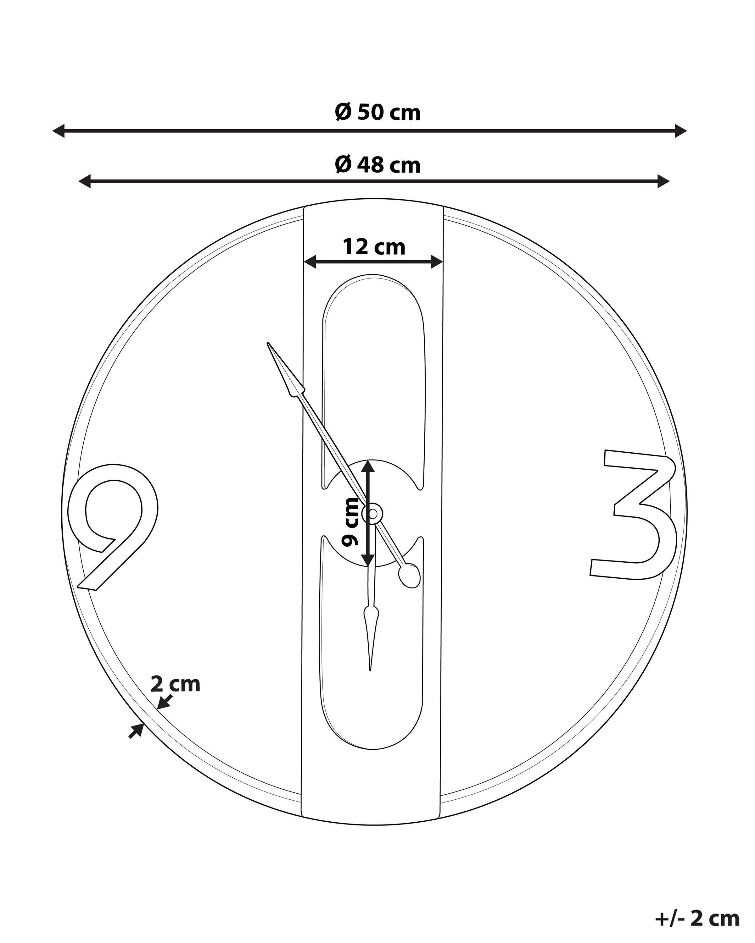 Beliani Orologio da parete en Fibra a media densità (MDF) Boho MULHOUSE  