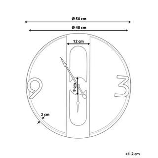 Beliani Orologio da parete en Fibra a media densità (MDF) Boho MULHOUSE  