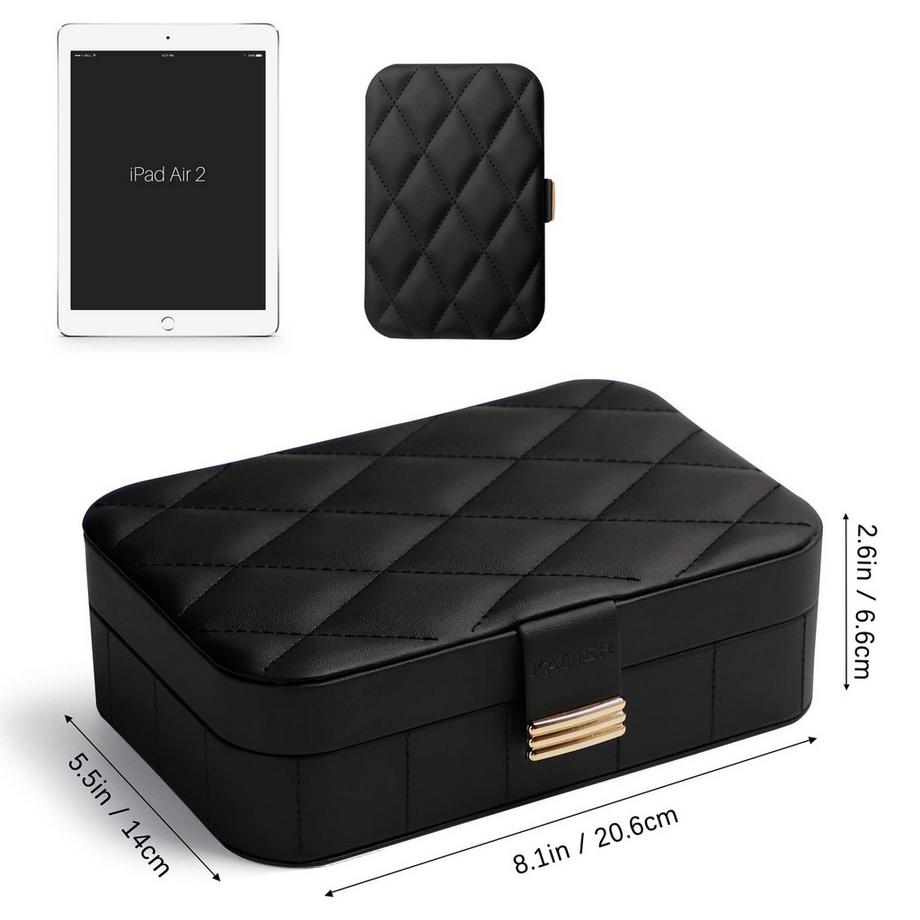 Only-bags.store  Reiseschmuckkästchen, Schmuckaufbewahrung für Ohrringe, Ring, Halskette 