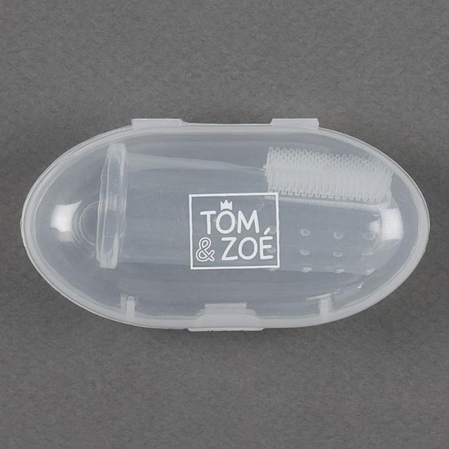 Tom & Zoé  Brosse à dent Doigt Bébé en silicone 