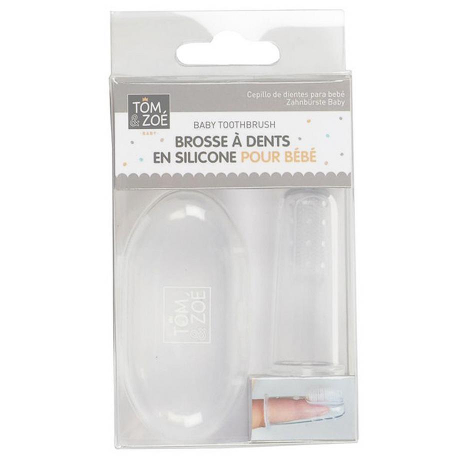 Tom & Zoé  Brosse à dent Doigt Bébé en silicone 