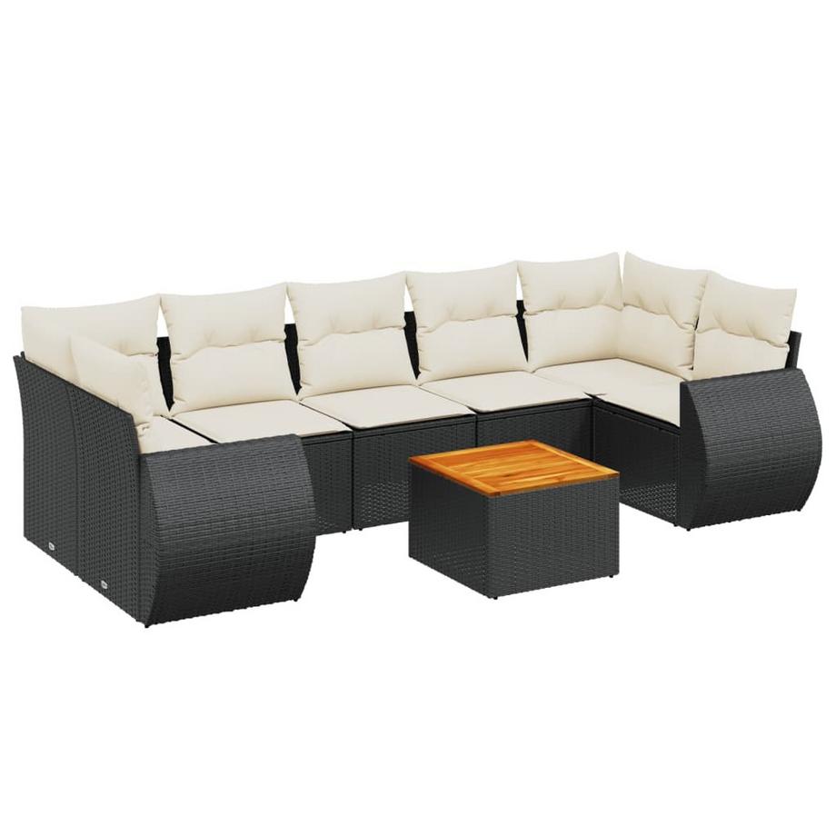 set divano da giardino Polirattan