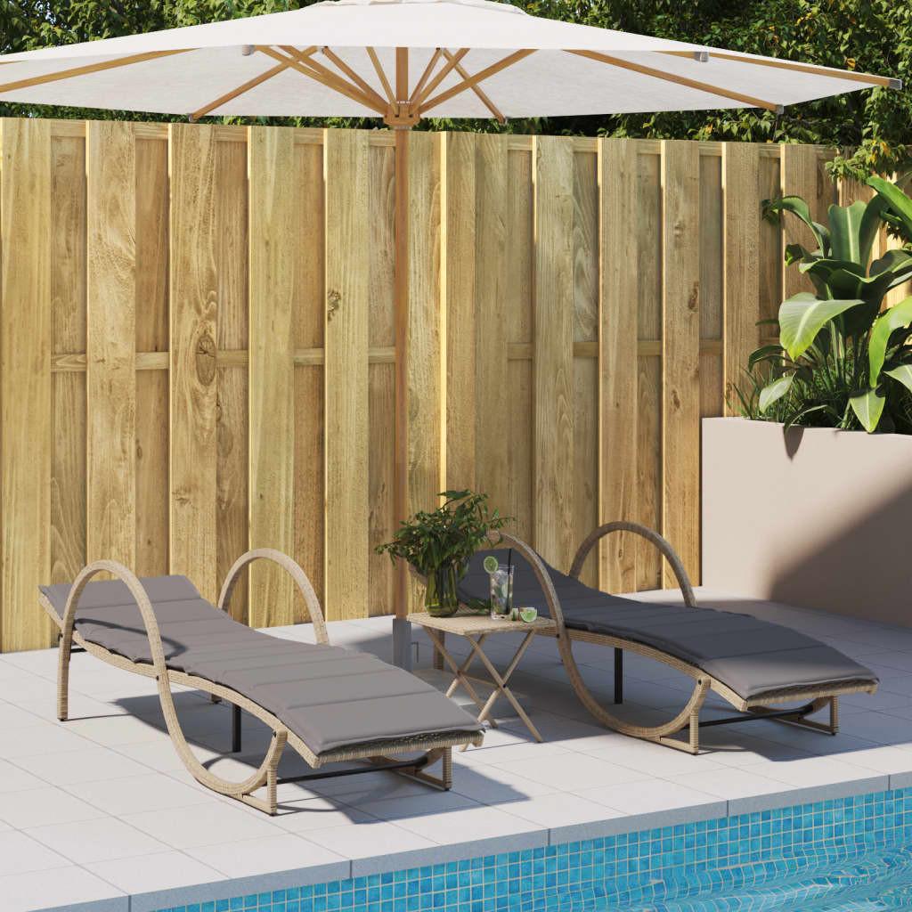 VidaXL Sonnenliege poly-rattan  