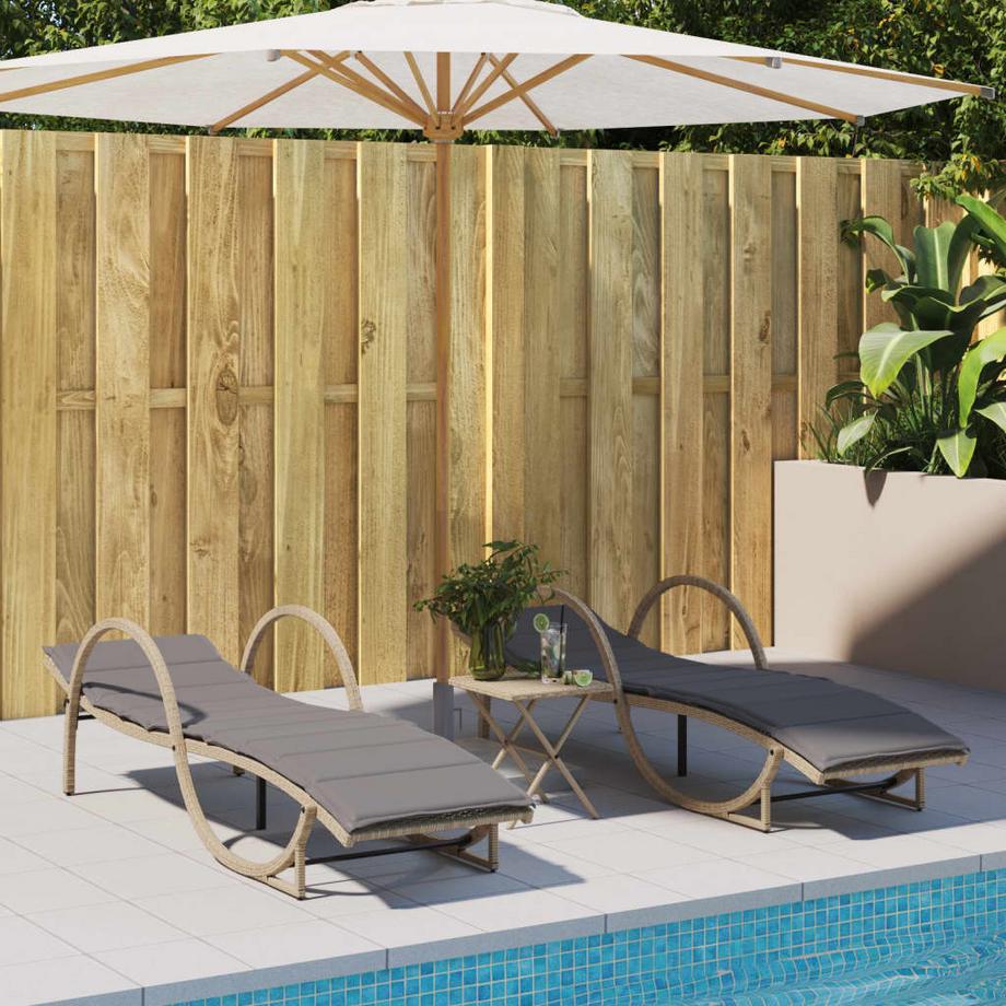 VidaXL Sonnenliege poly-rattan  