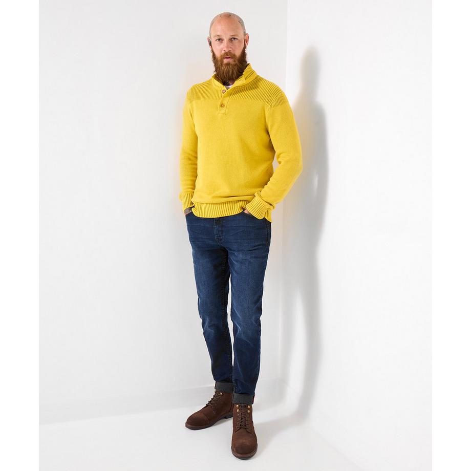 Joe Browns Top Lavorato a Maglia Collo a Imbuto Orlo a Costine Effetto Acido  