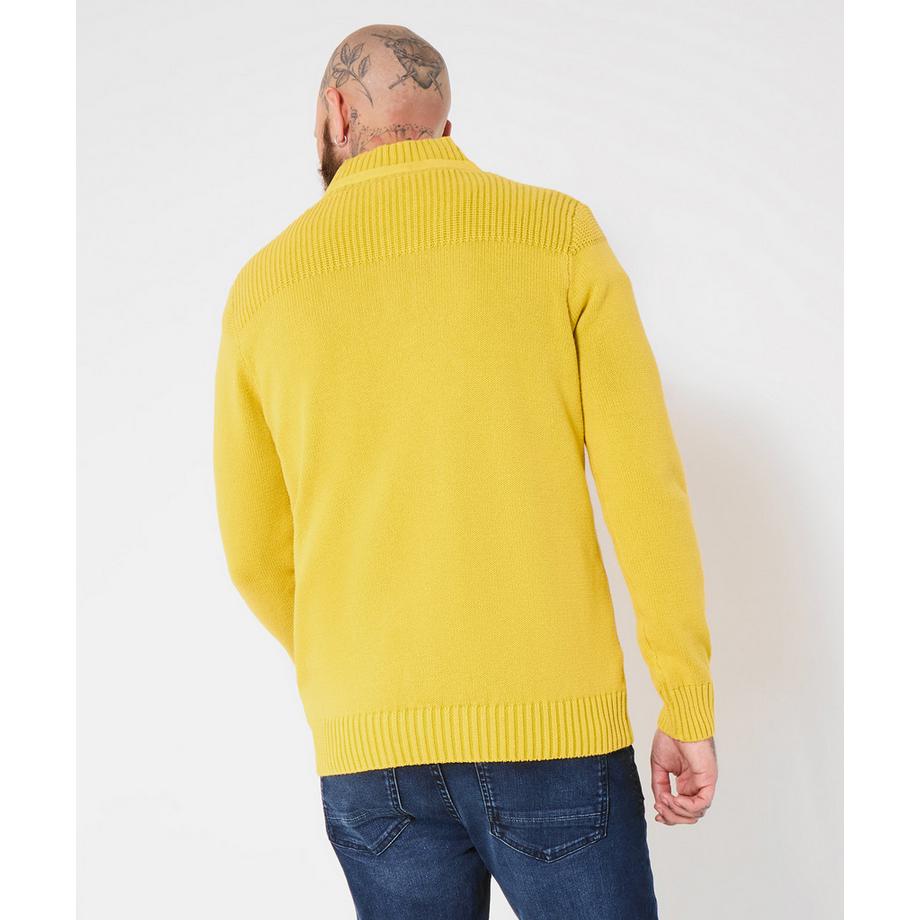 Joe Browns Top Lavorato a Maglia Collo a Imbuto Orlo a Costine Effetto Acido  