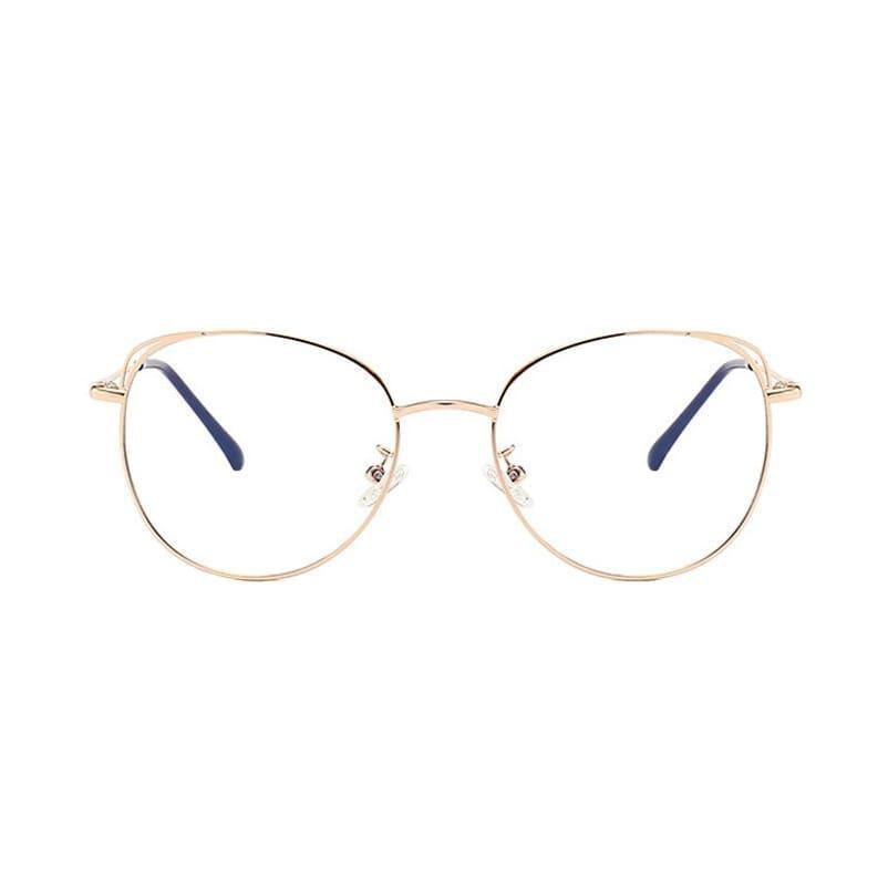 eStore Anti-Blaulicht Brille Katzenohren Gold  
