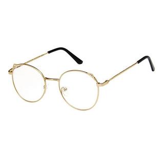 eStore Anti-Blaulicht Brille Katzenohren Gold  