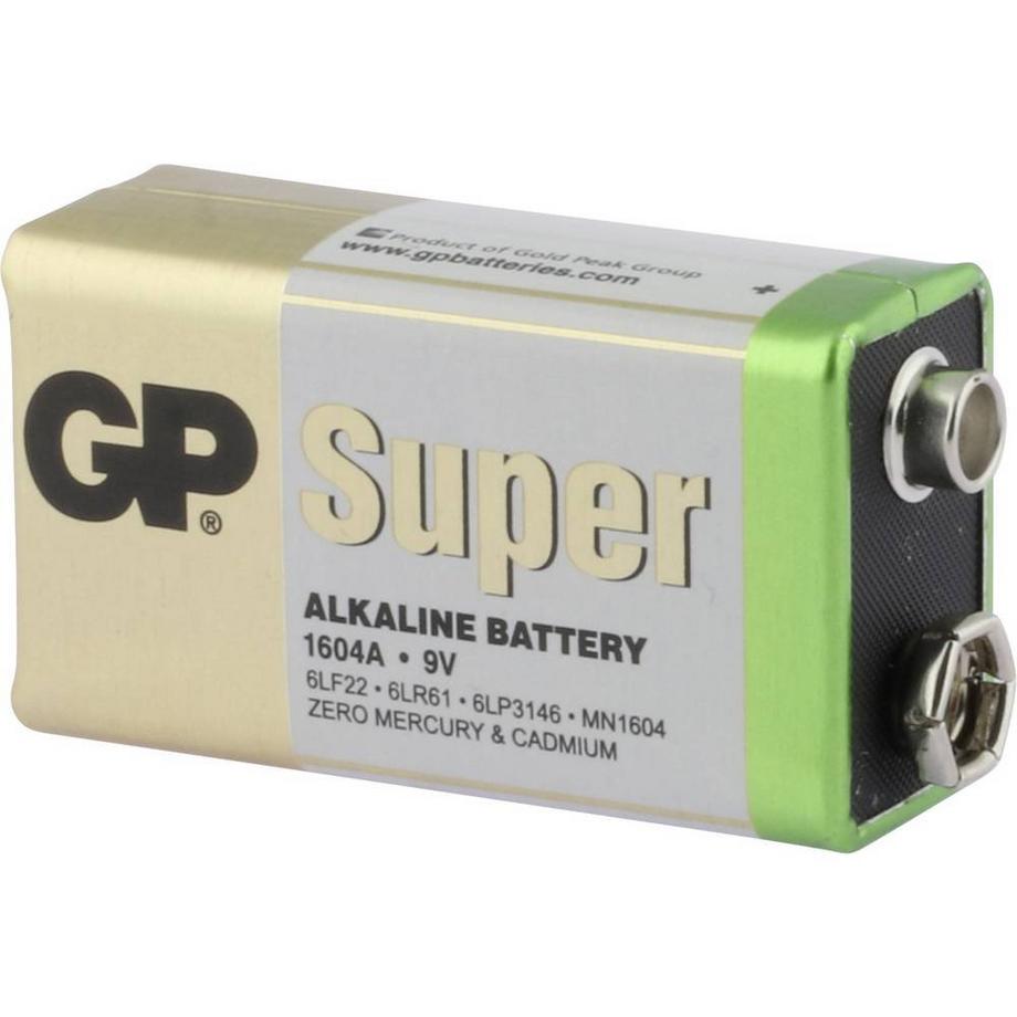GP Batteries  GP Super Alkaline-Batterien 9V-Block, 8er 