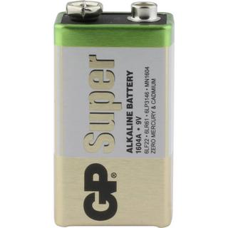 GP Batteries  GP Super Alkaline-Batterien 9V-Block, 8er 