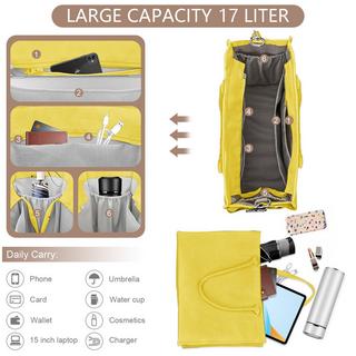 Only-bags.store Canvas Einkaufstasche Grosse Handtasche Einkaufstasche Reisetasche Arbeitstasche mit Schultergurt und Reissverschluss  