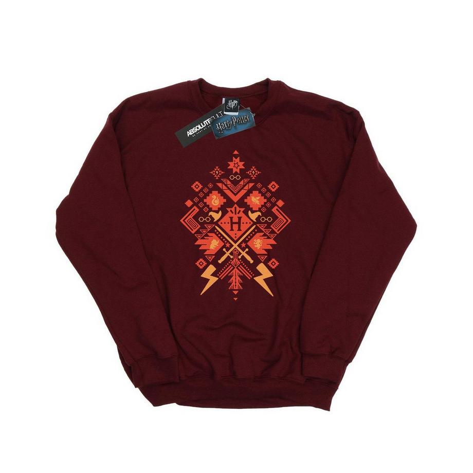 Harry Potter Aztec Print Coupe Ajustée Sweatshirt  