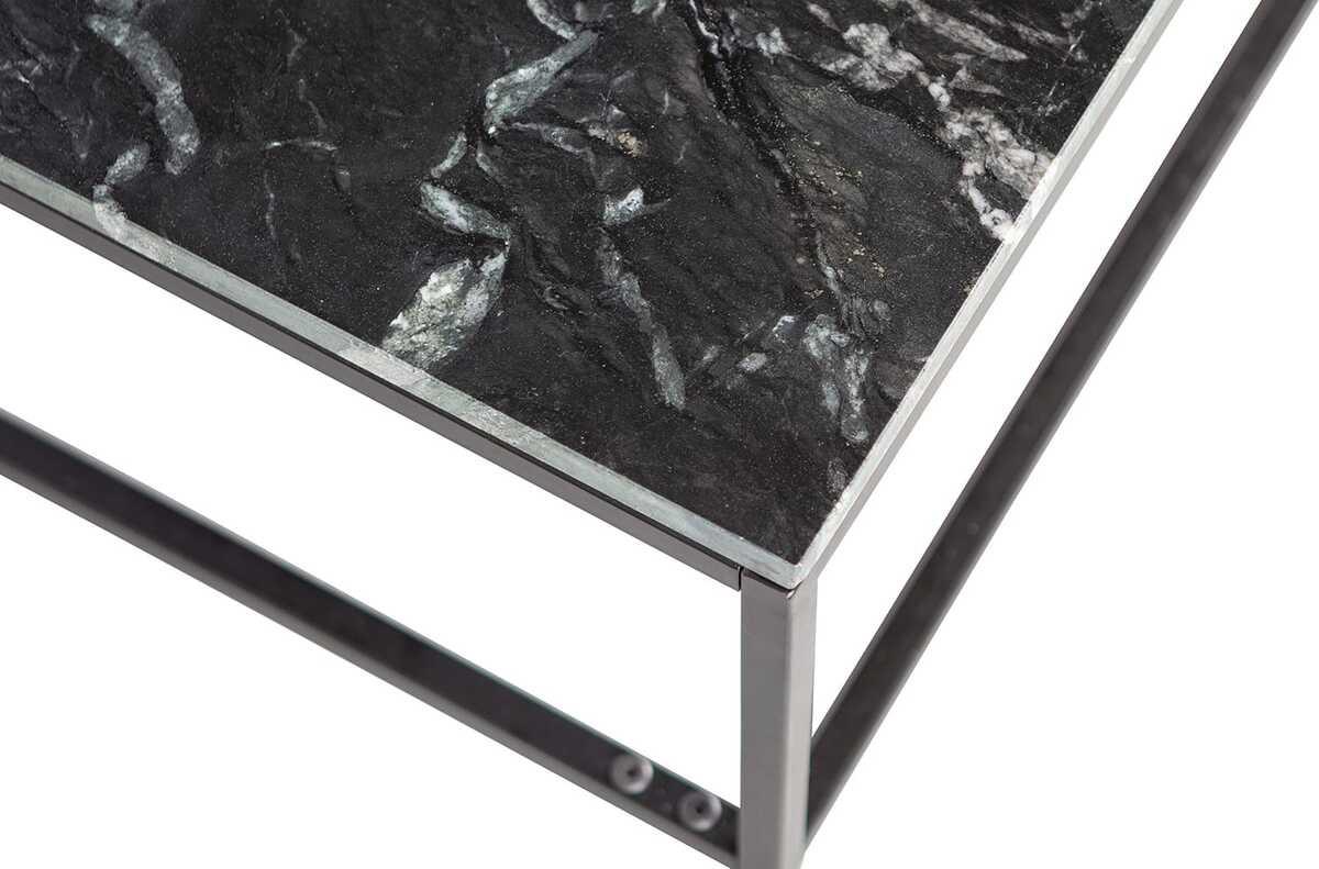 mutoni Table d&#039;appoint Mellow Marble noir 120x60x32  