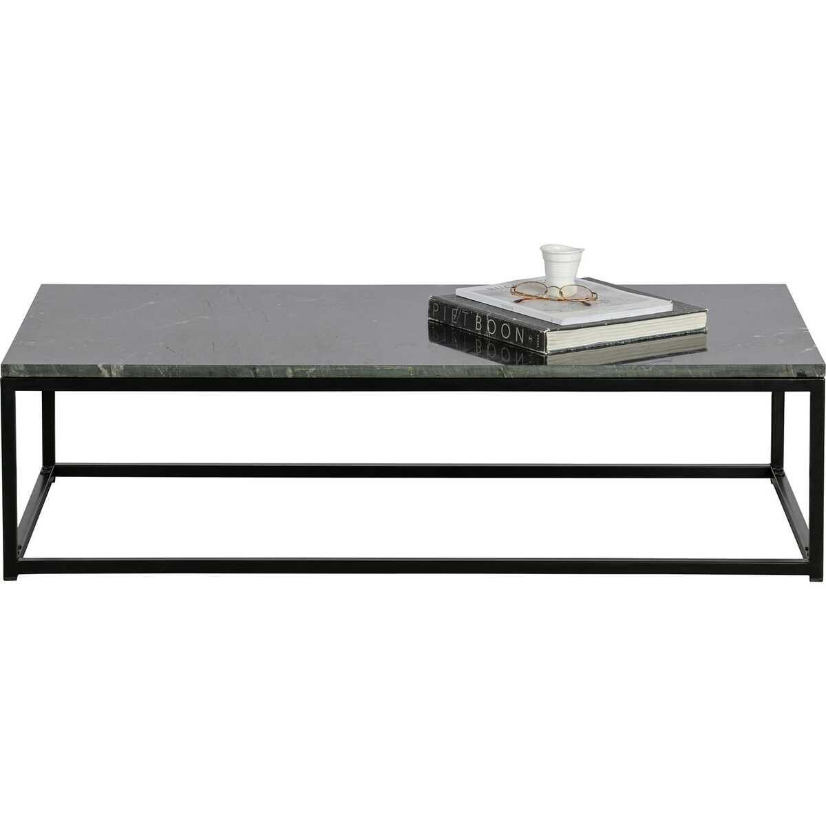 mutoni Table d&#039;appoint Mellow Marble noir 120x60x32  