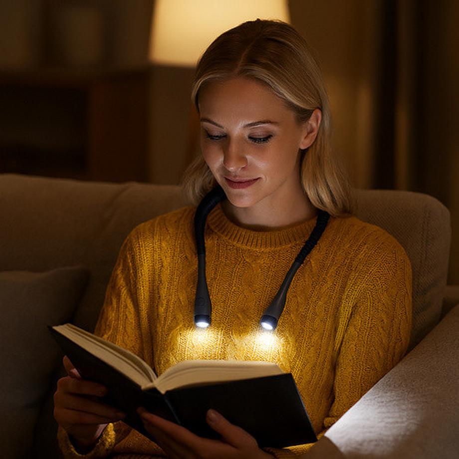 Northio  Lampe de lecture LED pour le cou – Réglable et rechargeable 