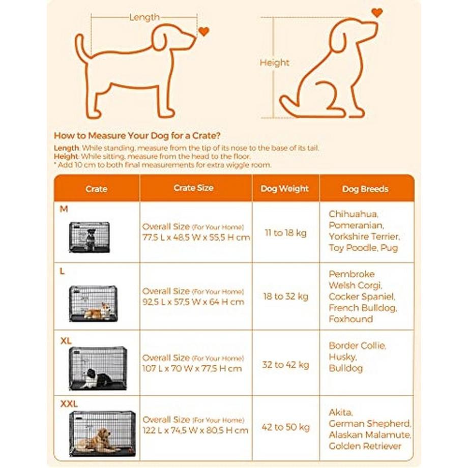 Pricenet  XXL-Hundebox: Sicher, langlebig, leicht zu reinigen und zu bewegen 