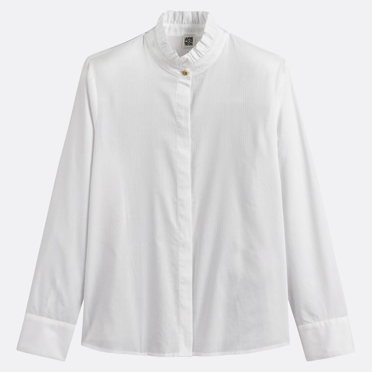 La Redoute Collections Camicetta Maniche Lunghe Collo a Volant  