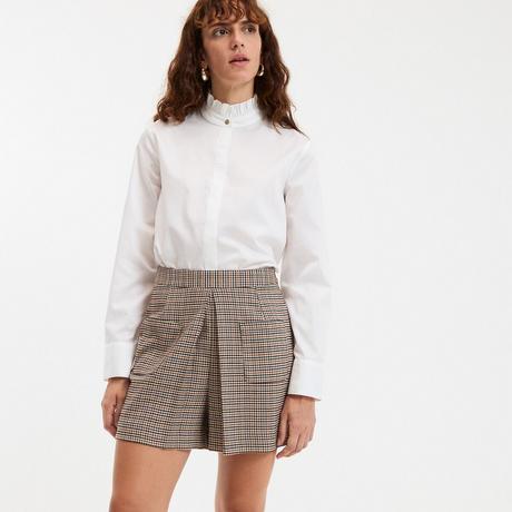 La Redoute Collections Camicetta Maniche Lunghe Collo a Volant  