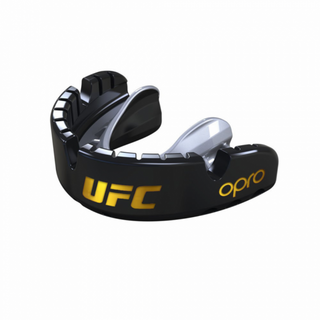 OPRO  OPRO Self-Fit UFC  Gold Braces - Black/Silver 