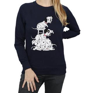 101 Dalmatians 101 Dalmatiens Sweatshirt Chiots Empilés  