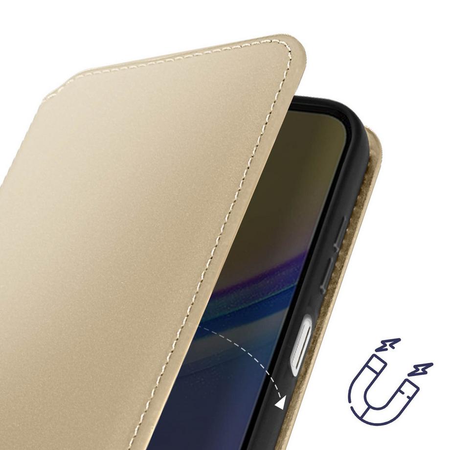 Avizar  Étui Clapet Samsung Galaxy A15 5G Or 